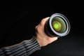 Professional photo lens Royalty Free Stock Photo