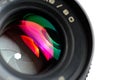 Professional photo lens closeup Royalty Free Stock Photo