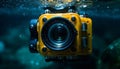 Professional photographer captures underwater adventure with Canon generated by AI