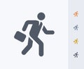 Running Businessman - Carbon Icons