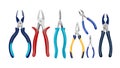 Professional pliers and cutting tools for various crafts, vector design Generative AI Royalty Free Stock Photo