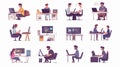 Professional Programmers Collaborating on Web Development Project
