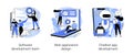 Professional programming abstract concept vector illustrations.