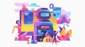 Professional Programming Abstract Concept Vector