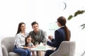 Professional psychologist working with family Royalty Free Stock Photo