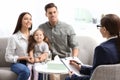 Professional psychologist working with family Royalty Free Stock Photo