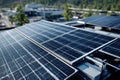 Rooftop Solar Panel System Royalty Free Stock Photo