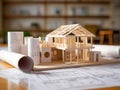 A professional real estate concept created with miniature 3D model