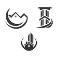 Professional Real Estate Logo Icon Template 3 Style For Business Or Company