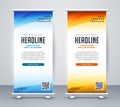 Professional roll up stand banner template design Royalty Free Stock Photo