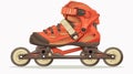 Professional Roller Skate Isolated on White Background Vector Illustration Royalty Free Stock Photo