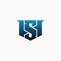Professional S letter monogram gaming logo. e-sport letter logo design concept template Royalty Free Stock Photo