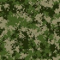 Professional seamless pixel forest camouflage for your production or design