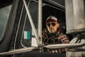 Professional Semi Truck Driver Royalty Free Stock Photo