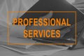 Professional services. Manager working with documents. Royalty Free Stock Photo