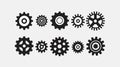 Professional Settings Gear Icon for Basic Web Applications Royalty Free Stock Photo