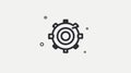 Professional Settings Gear Icon for Basic Web Applications Royalty Free Stock Photo