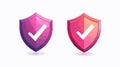 Professional Shield Check Mark Icon for Security Protection Royalty Free Stock Photo