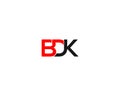 Professional Simple BDK Logo Design Idea Concept