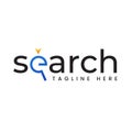professional simple search logo vector