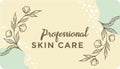 Professional skin care, beautician business card