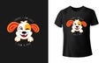 Professional Sorry i am late i saw a dog t-shirt vector design template