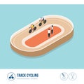 Professional sports competition: track cycling