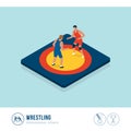 Professional sports competition: wrestling