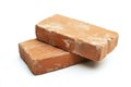 Professional stock photo showcasing high-quality bricks on a clean white background with ample empty space Royalty Free Stock Photo