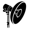 Professional studio light icon, simple style Royalty Free Stock Photo