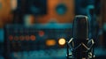The Professional Studio Microphone.AI generated image Royalty Free Stock Photo