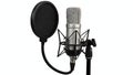 Professional Studio Microphone with Pop Filter and Stand Royalty Free Stock Photo