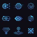 Professional Tech Logo Icon Vector Design Bundle For Business And Company