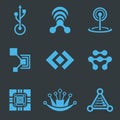 Professional Tech Logo Icon Vector Design Bundle For Business And Company