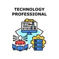 Professional Technology Vector Color Illustration Royalty Free Stock Photo