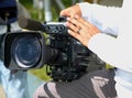 Professional Television Camera Royalty Free Stock Photo