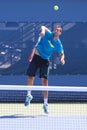 Professional tennis player Marin Cilic practices for US Open 2014
