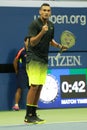 Professional tennis player Nick Kyrgios of Australia in action during his round 3 match at US Open 2016