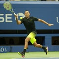 Professional tennis player Nick Kyrgios of Australia in action during his round 3 match at US Open 2016