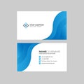 Professional two sided business card template with logo place holder, name, address, phone number, website and email Royalty Free Stock Photo