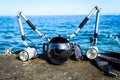 Professional underwater photography equipment for DSLR camera wi Royalty Free Stock Photo