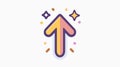 Professional Upload Arrow Icon for Basic Web Design Concept Usage Royalty Free Stock Photo