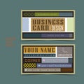Professional vector business card set