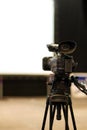 Professional video camera Royalty Free Stock Photo
