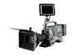 Professional Video Camera with monitor facing to Royalty Free Stock Photo