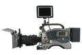 Professional Video Camera with monitor facing to Royalty Free Stock Photo