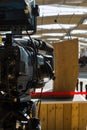 Professional Video Camera ready for Conference Broadcasting Royalty Free Stock Photo