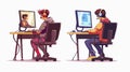 Professional Video Game Developer Designing Characters for Gameplay