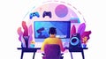 Professional Video Game Developer Designing Characters for Games