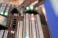 professional video production switcher close up Royalty Free Stock Photo